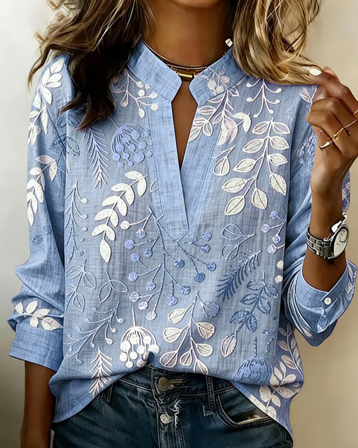 Eleni - Blouse Florale Élégante