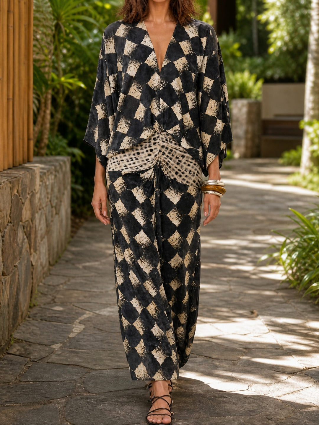 Maelia | Robe Mosaïque Méditerranéenne