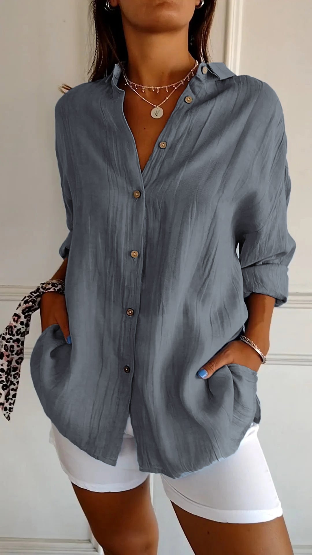 Krisha - Blouse Oversized Élégante