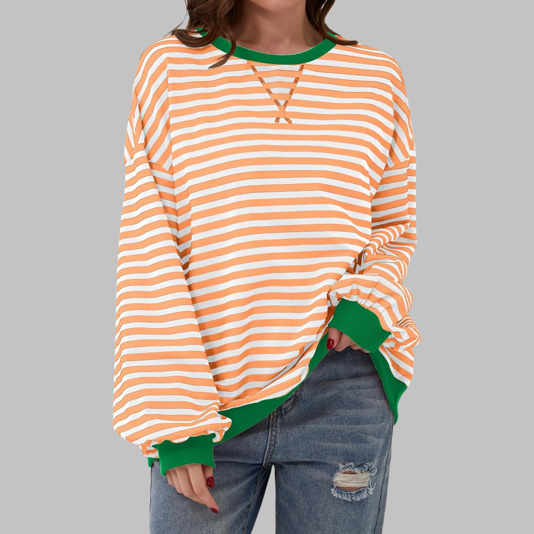 Chloe - Pull Rayé Décontracté
