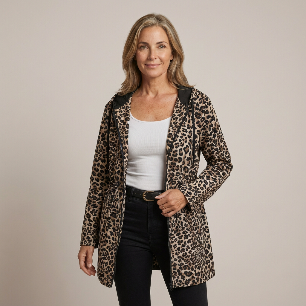 Léa - Manteau Léopard Élégant