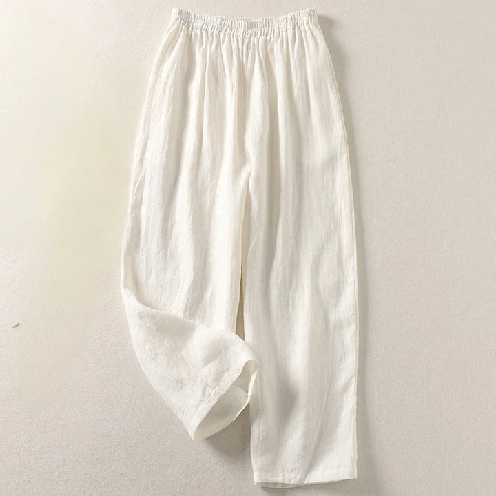 Amalia™| Pantalon Fluide en Coton et Lin