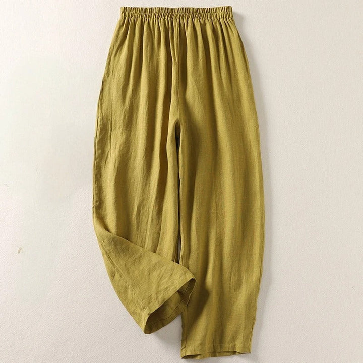 Amalia™| Pantalon Fluide en Coton et Lin