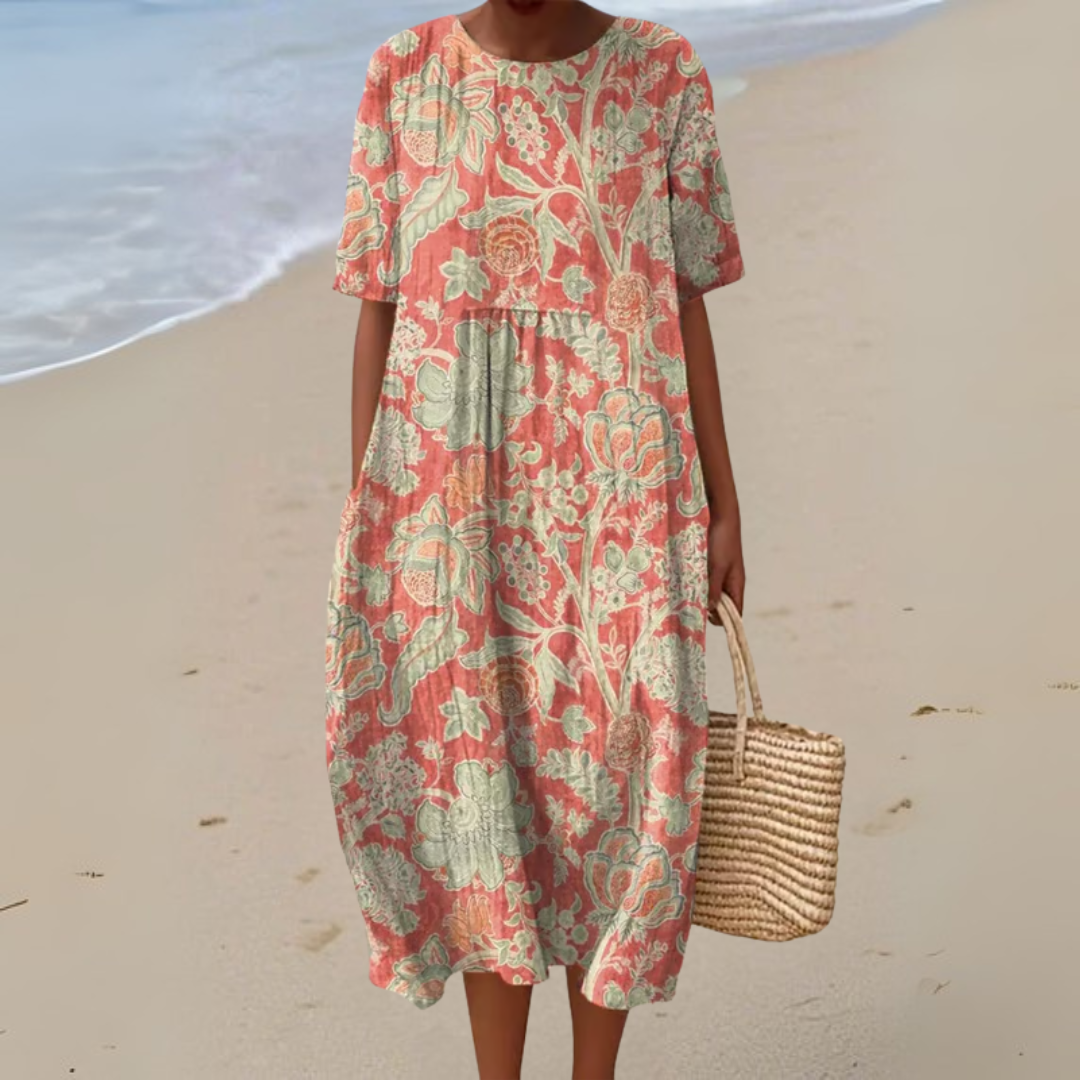 Lisa - Robe Vintage à Fleurs