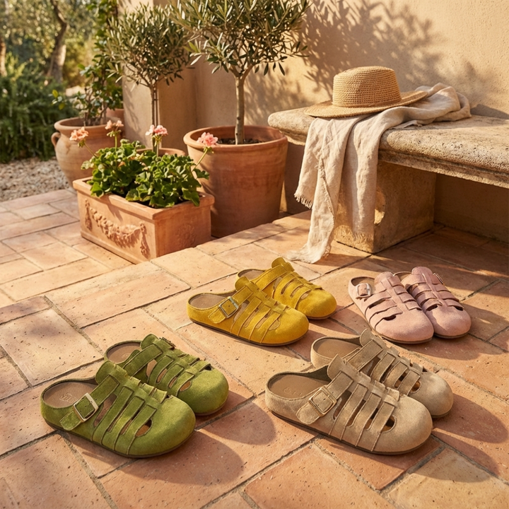 Celia | Sandales Mules Confortables sans Fermeture
