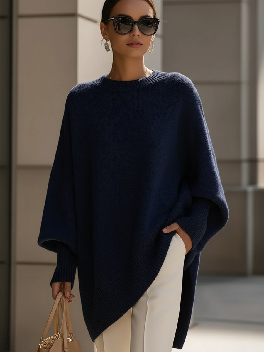 Bea - Pull Poncho Beige Chic