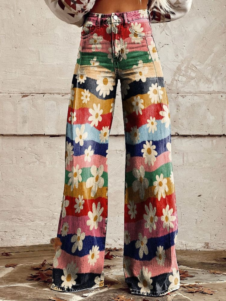 Léon | Pantalons Floraux Élégants