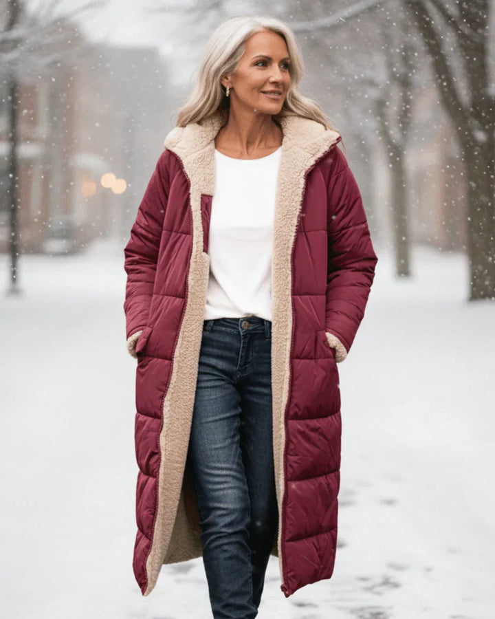 Layla - Manteau Long Réversible Élégant