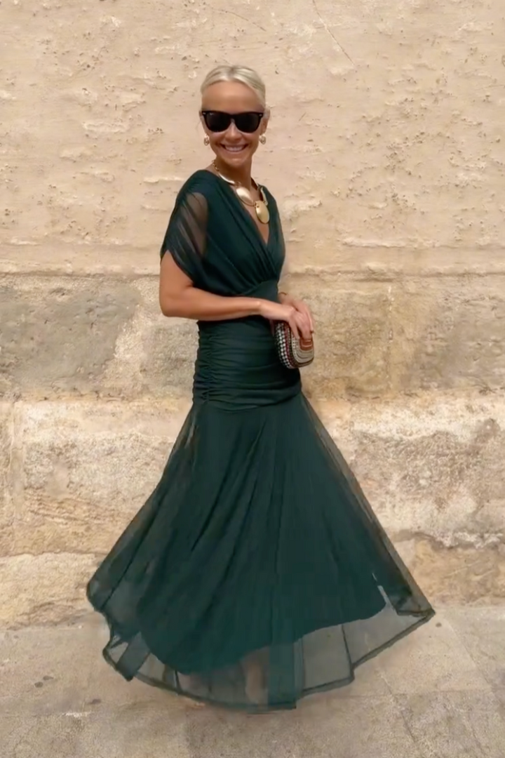 Clara | Robe Santana en Soie Élégante