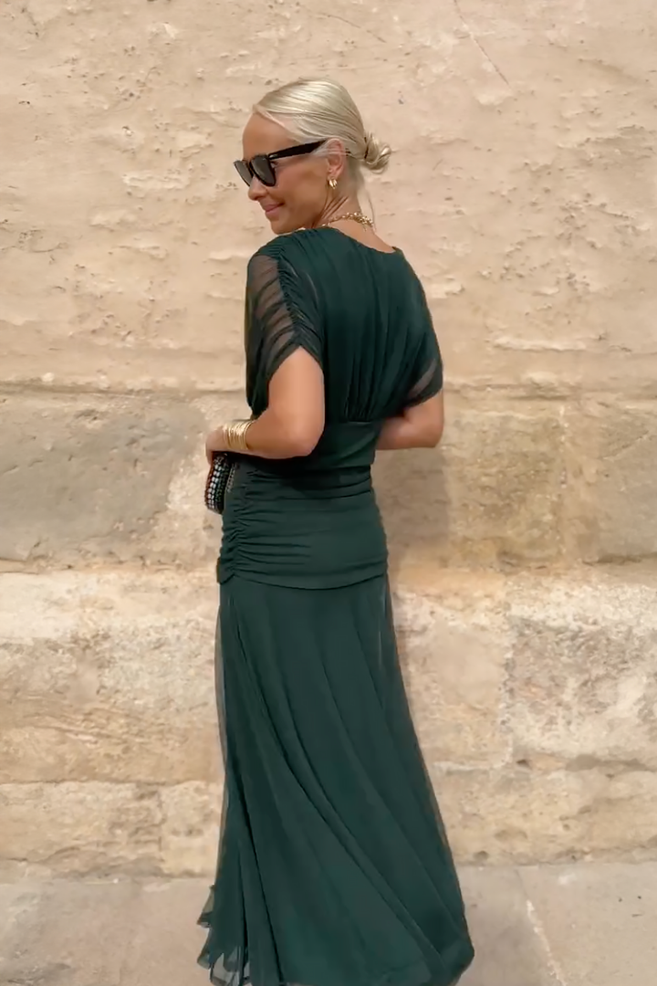 Clara | Robe Santana en Soie Élégante