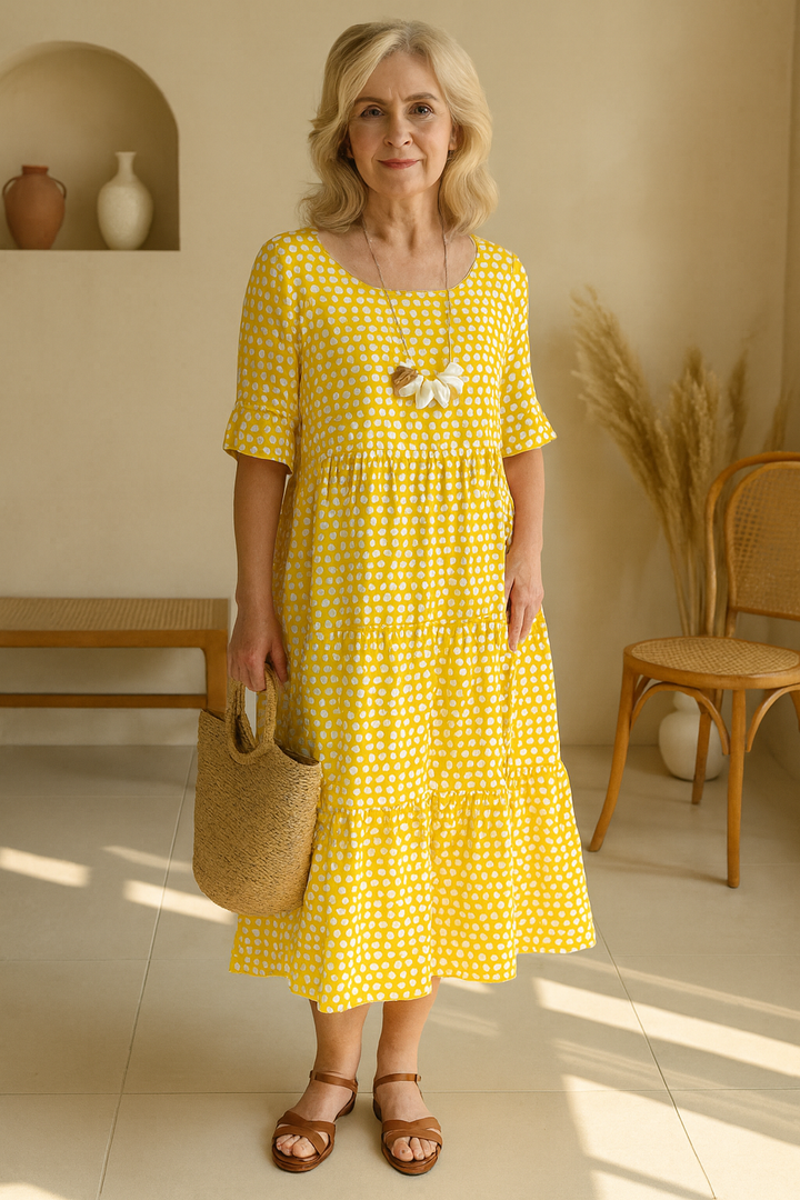 Diane - Élégante Robe Midi Décontractée