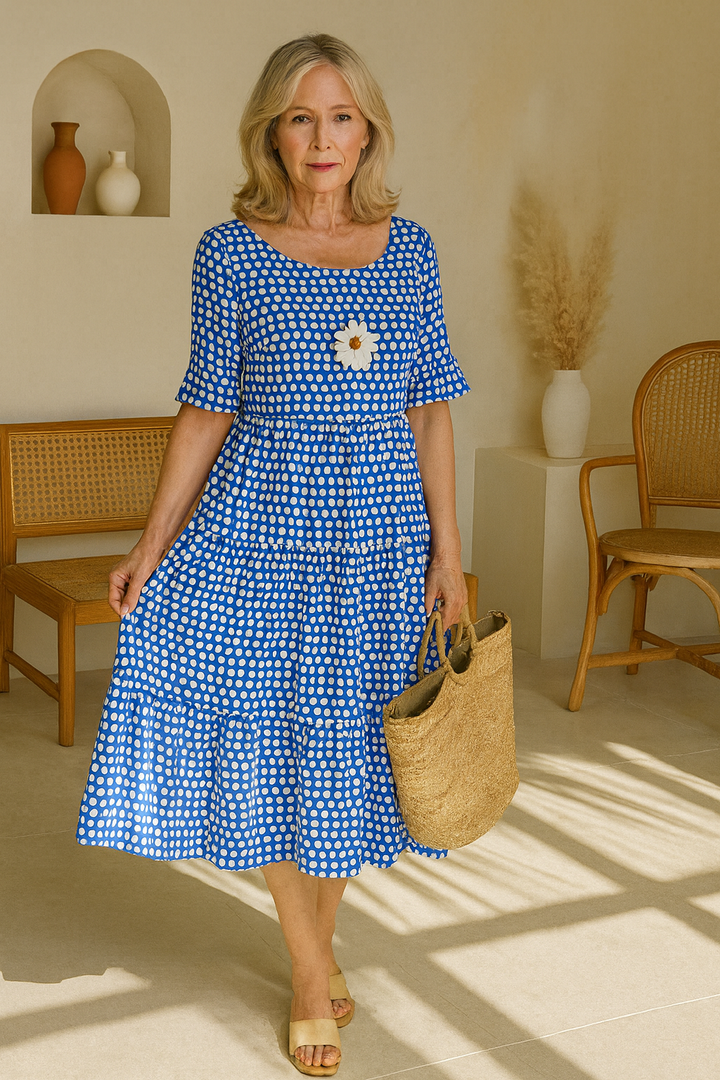 Diane - Élégante Robe Midi Décontractée
