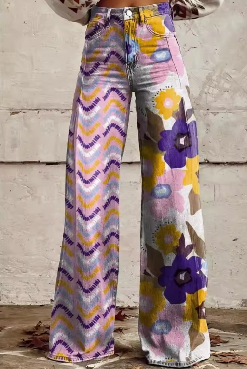 Isadora | Pantalons Boho Fleuris