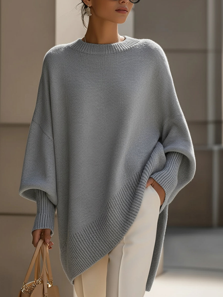 Bea - Pull Poncho Beige Chic