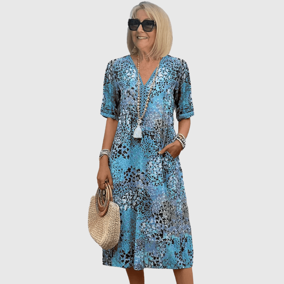 Soleil - Robe Midi Élégante Été