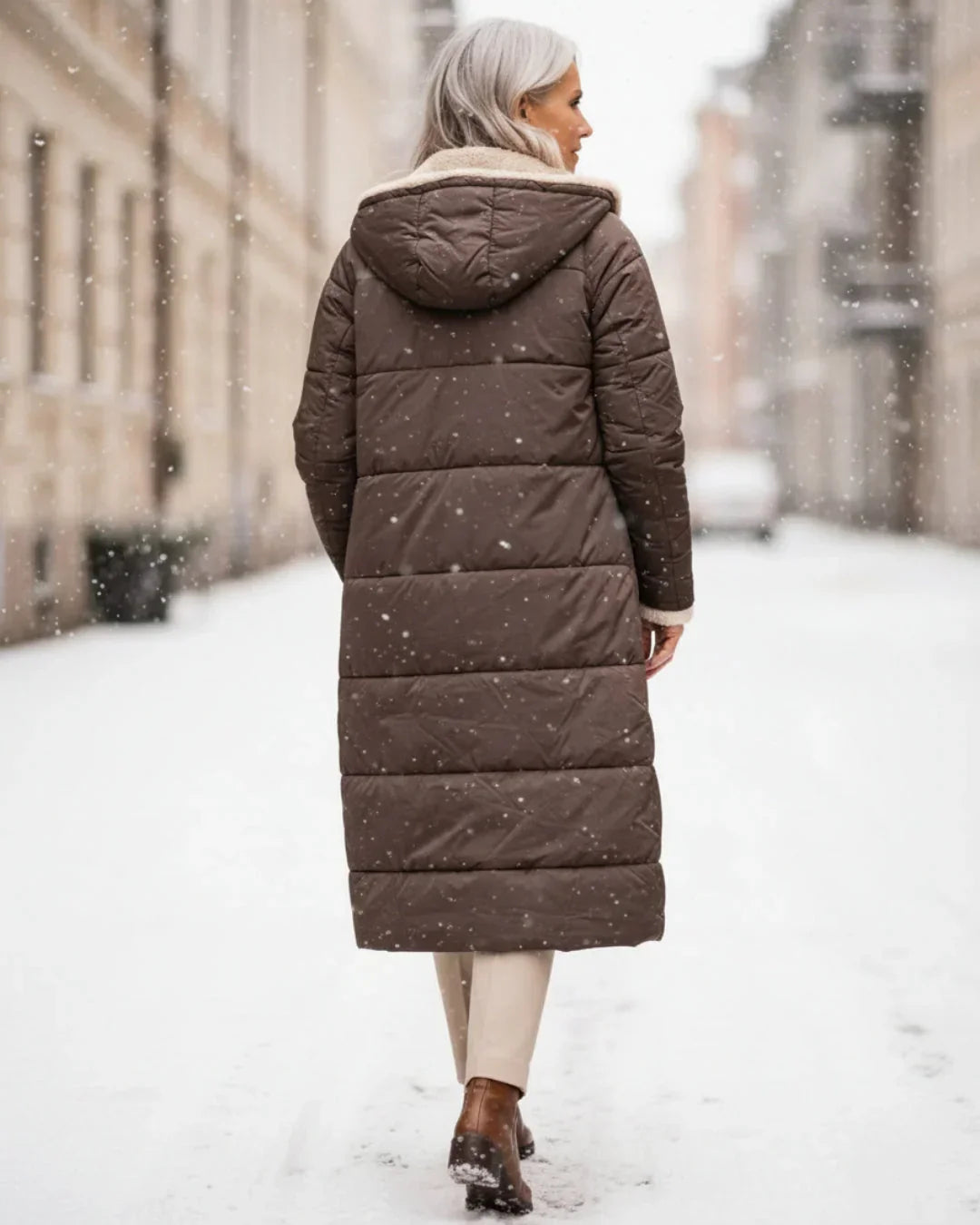Layla - Manteau Long Réversible Élégant