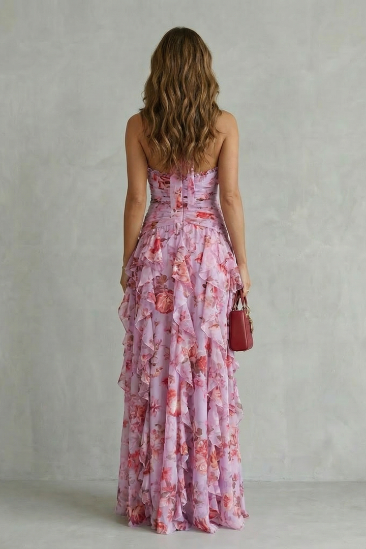Trina | Robe Longue Élégante à Col Halter