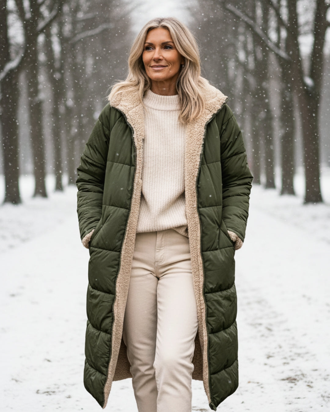 Eleanor - Manteau Réversible Élégant