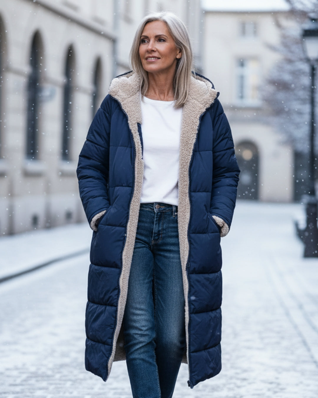 Eleanor - Manteau Réversible Élégant