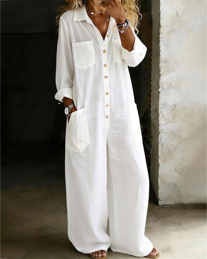 Liv - Elegant White Jumpsuit