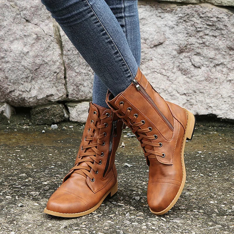 Erika - Bottes en Cuir Luxueuses