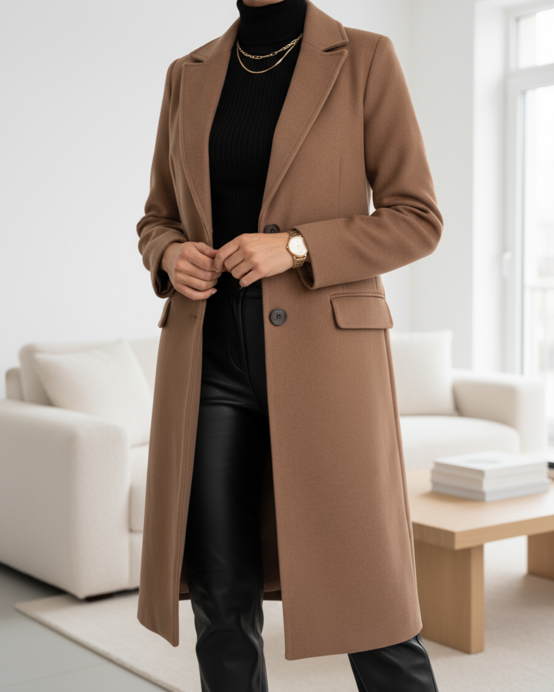 Taylor - Manteau Long Élégant