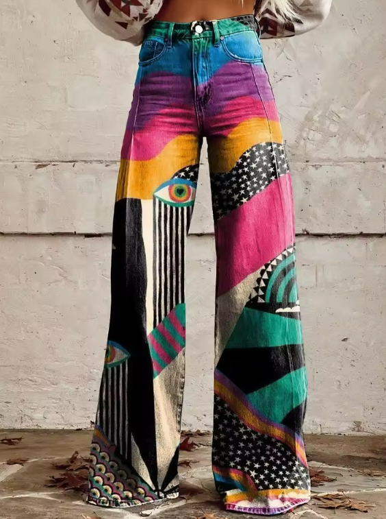 Talia | Pantalons Flare Boho Chic