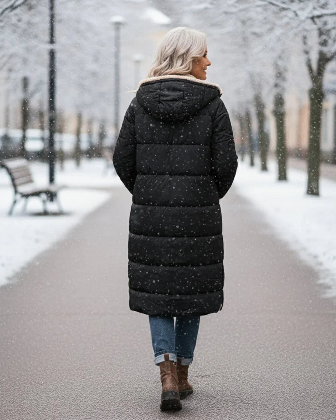 Layla - Manteau Long Réversible Élégant