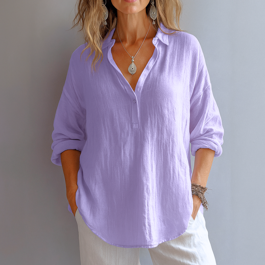 Marianne - Élégante Blouse En Lin