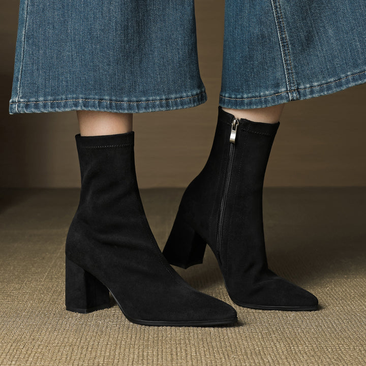 Alora - Bottines En Daim Luxueuses