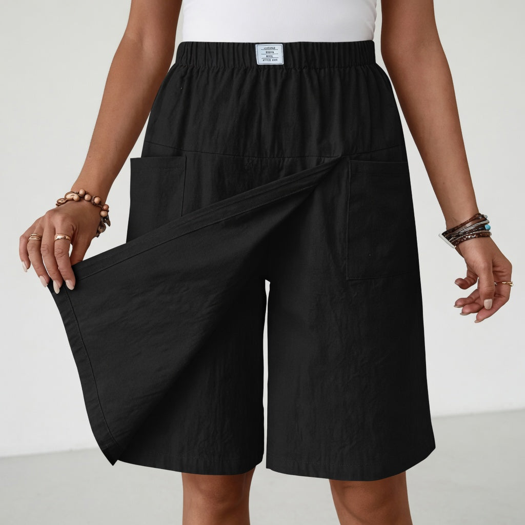 Rhona | Skort Taille Elastique Poches Liberté Active