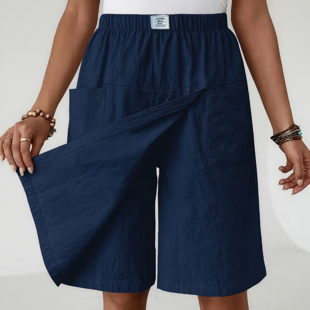 Rhona | Skort Taille Elastique Poches Liberté Active