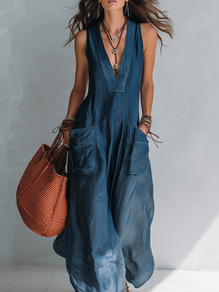 Lucy | Combinaison Large avec Poches Fonctionnelles
