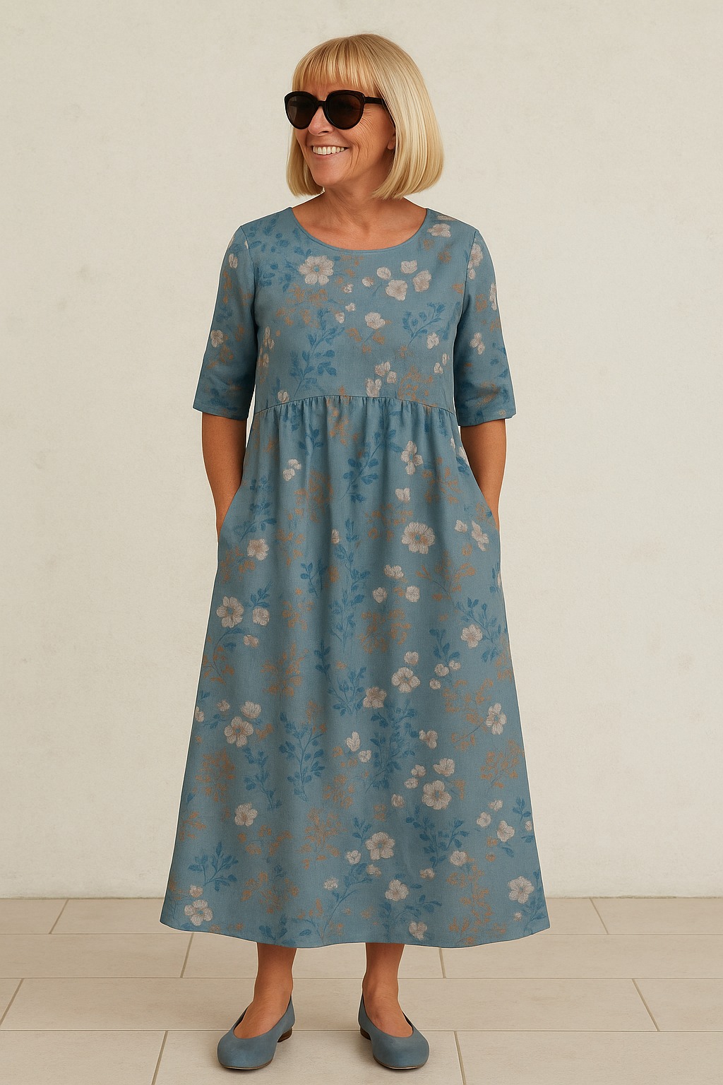 Eliza - Robe Midi Aérienne