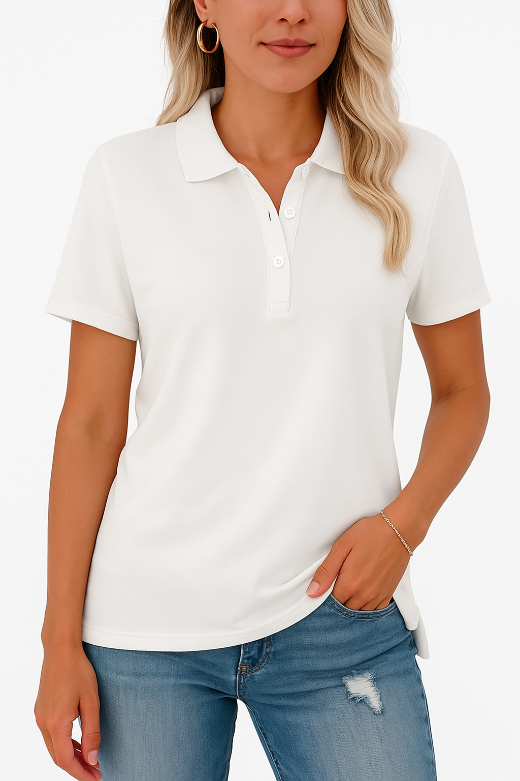Julia - Chemise Polo Respirante au Style Élégant