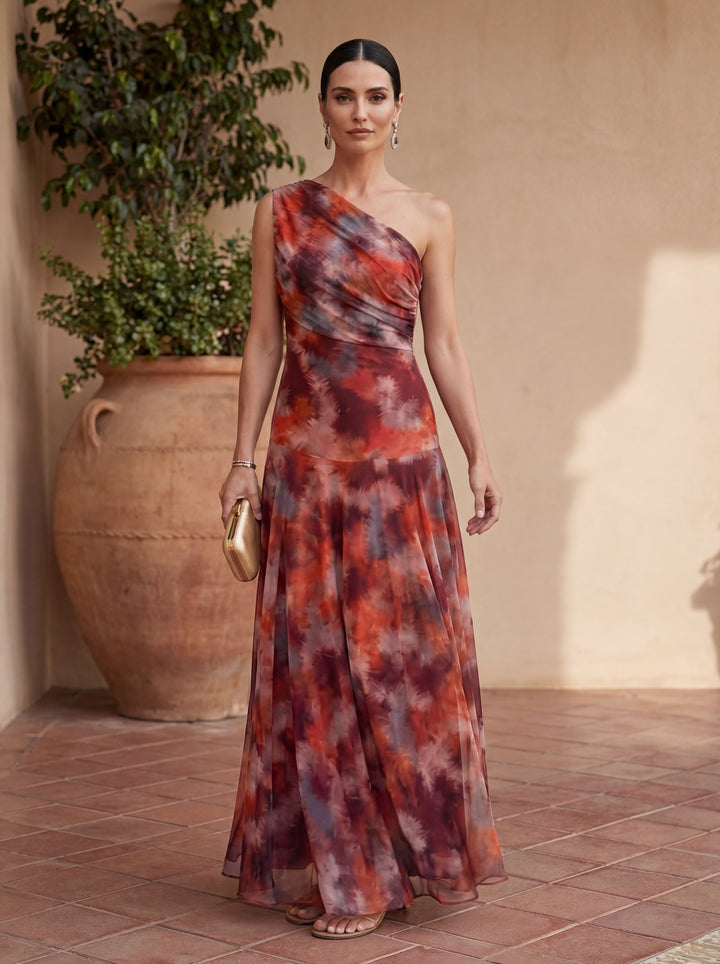 Irma | Robe longue fluide en satin, élégance intemporelle chez