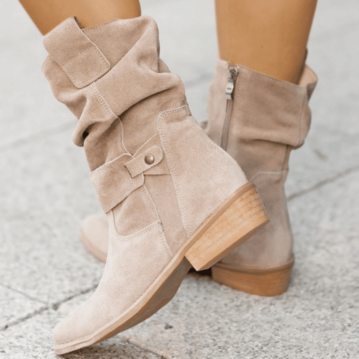 Celine - Bottes en Suède Élégantes
