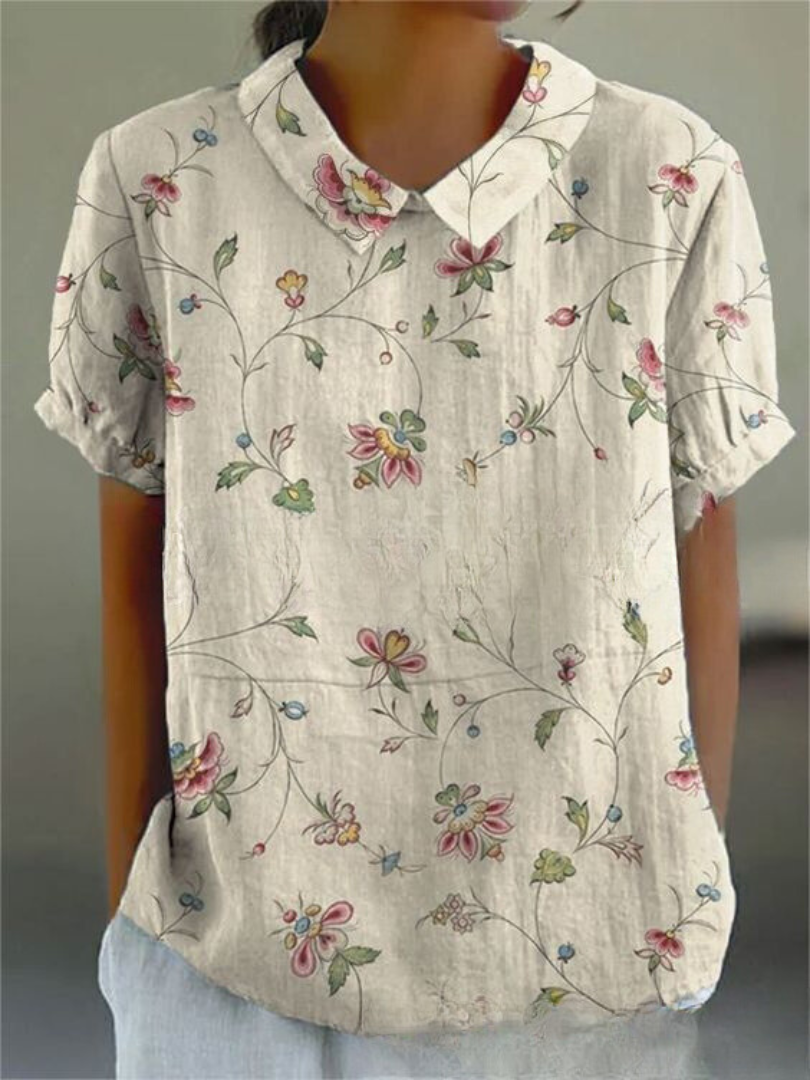 Sofia - Chemise Fleurie Élégante