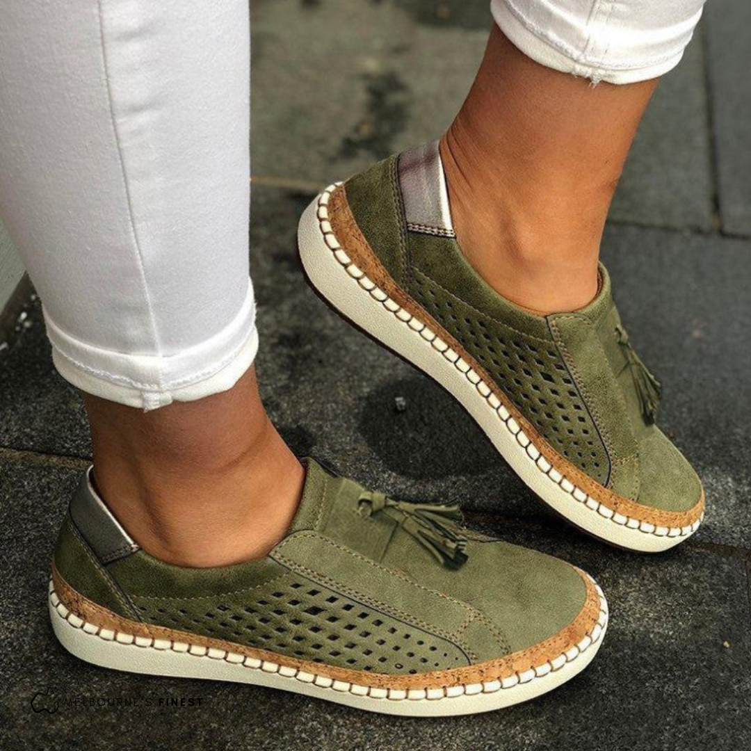Oluchi™ | Baskets Orthopédiques à Fleurs avec Fermeture