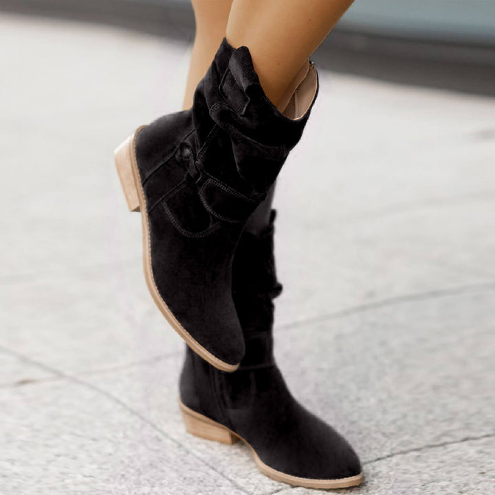 Celine - Bottes en Suède Élégantes