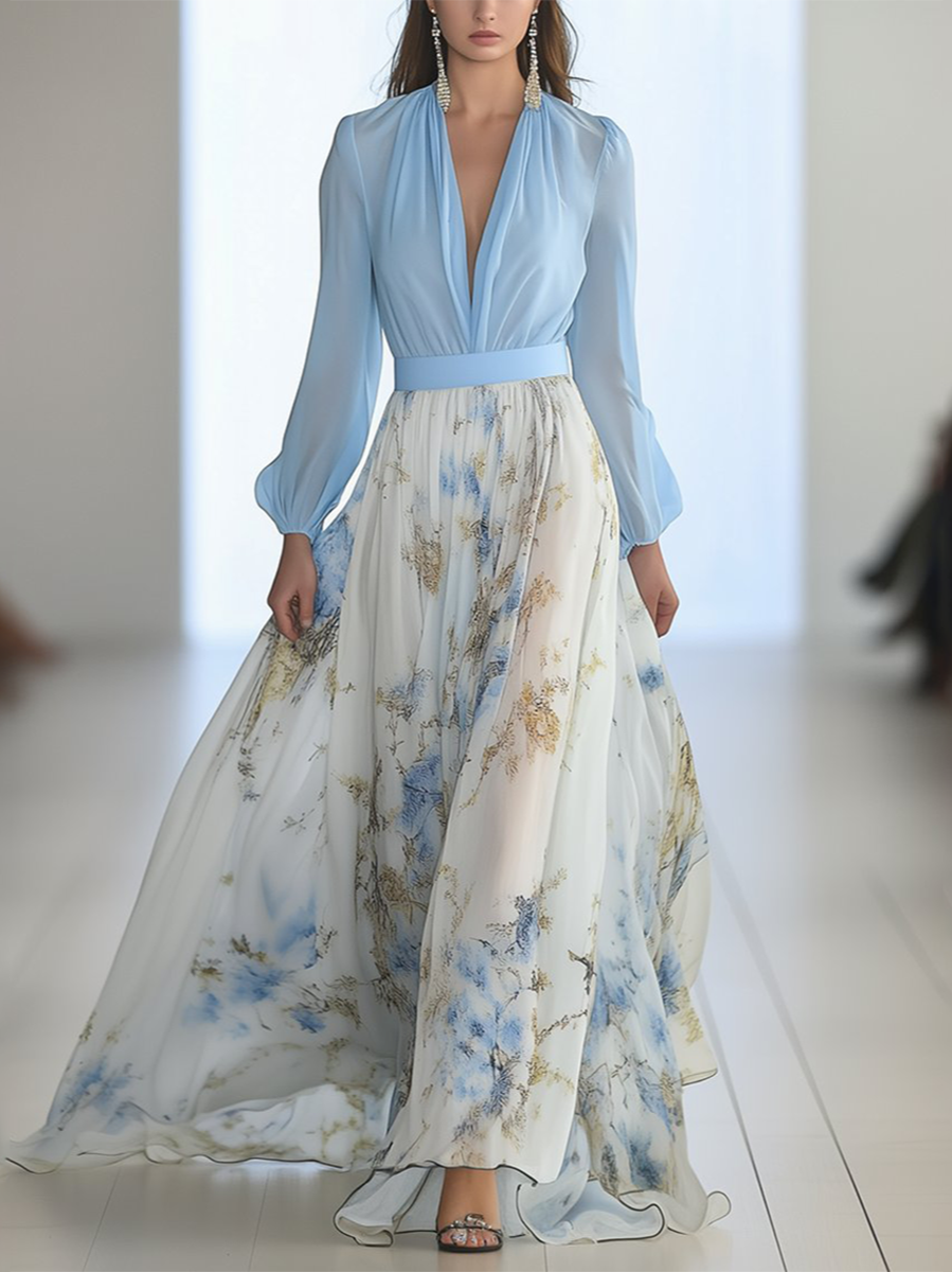 Pénélope  | Robe Maxi Fleurie