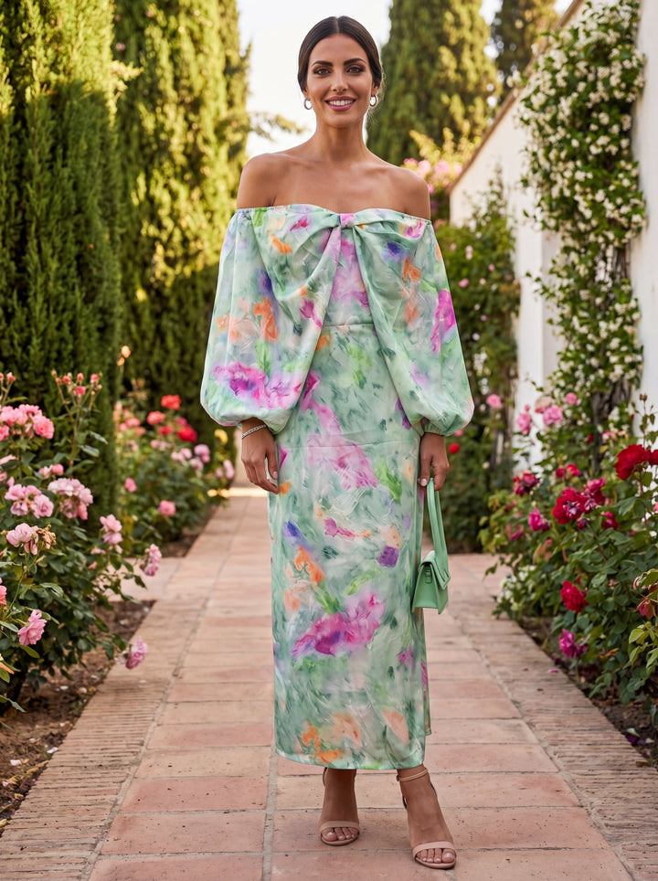 Nina | Robe Élégante en Tissu Luxueux