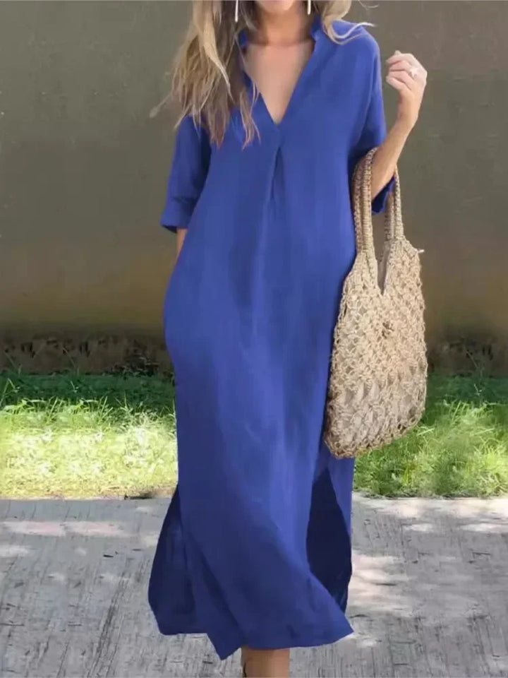 Fiora - Robe Longue Décontractée