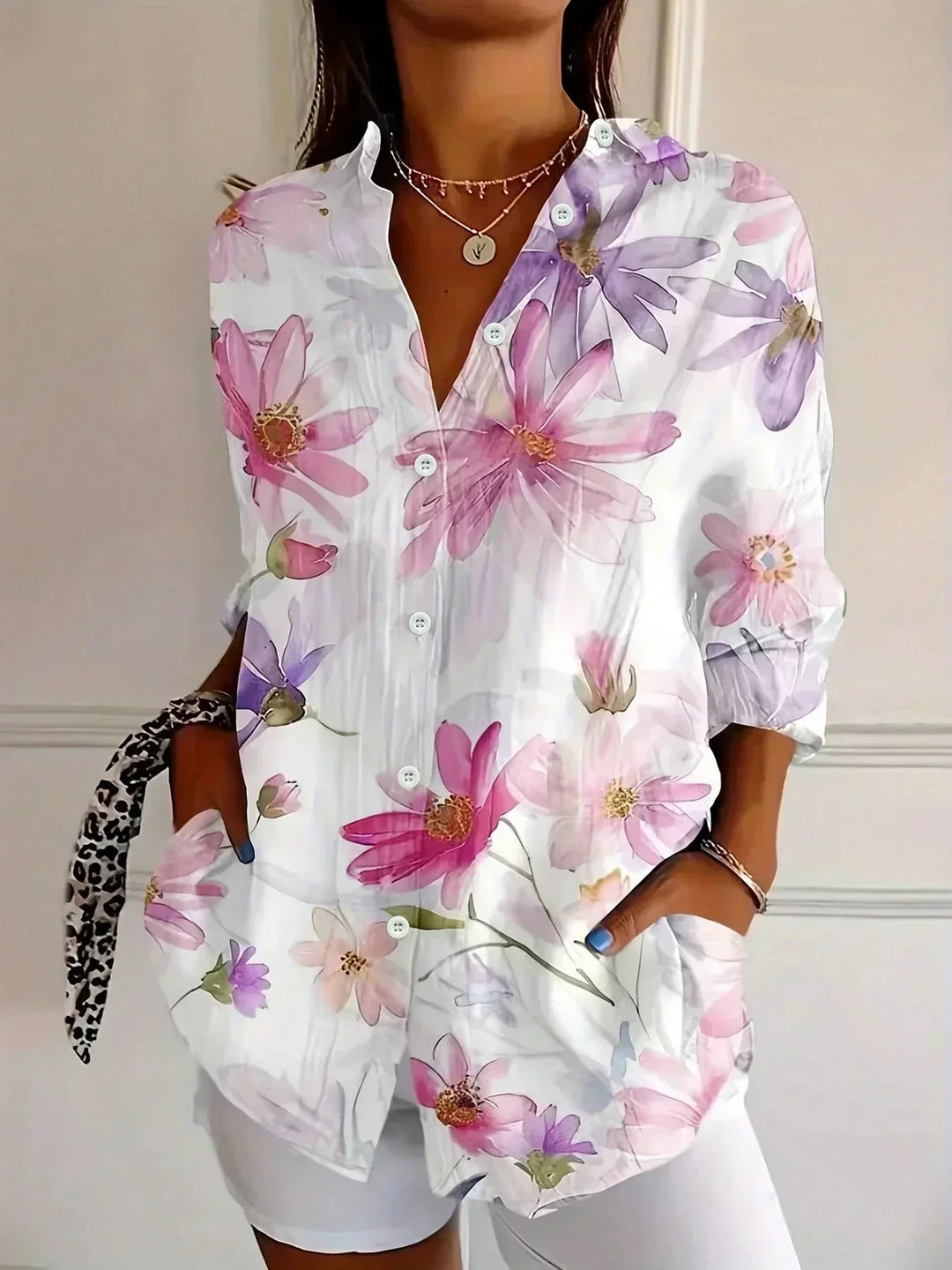 Sadie - Blouse Colorée Confortable