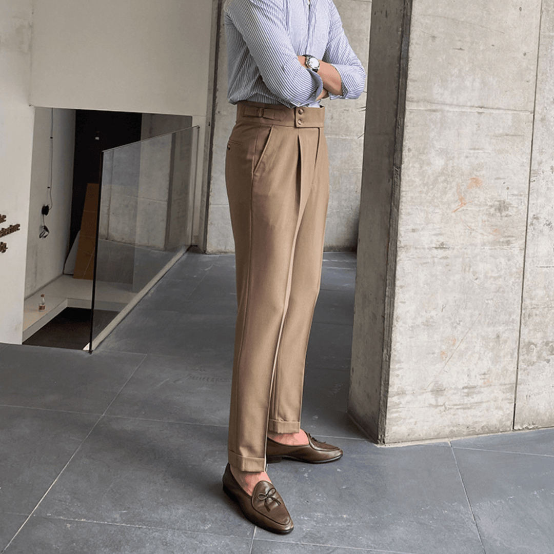 Edward - Pantalons Taille Haute Élégants