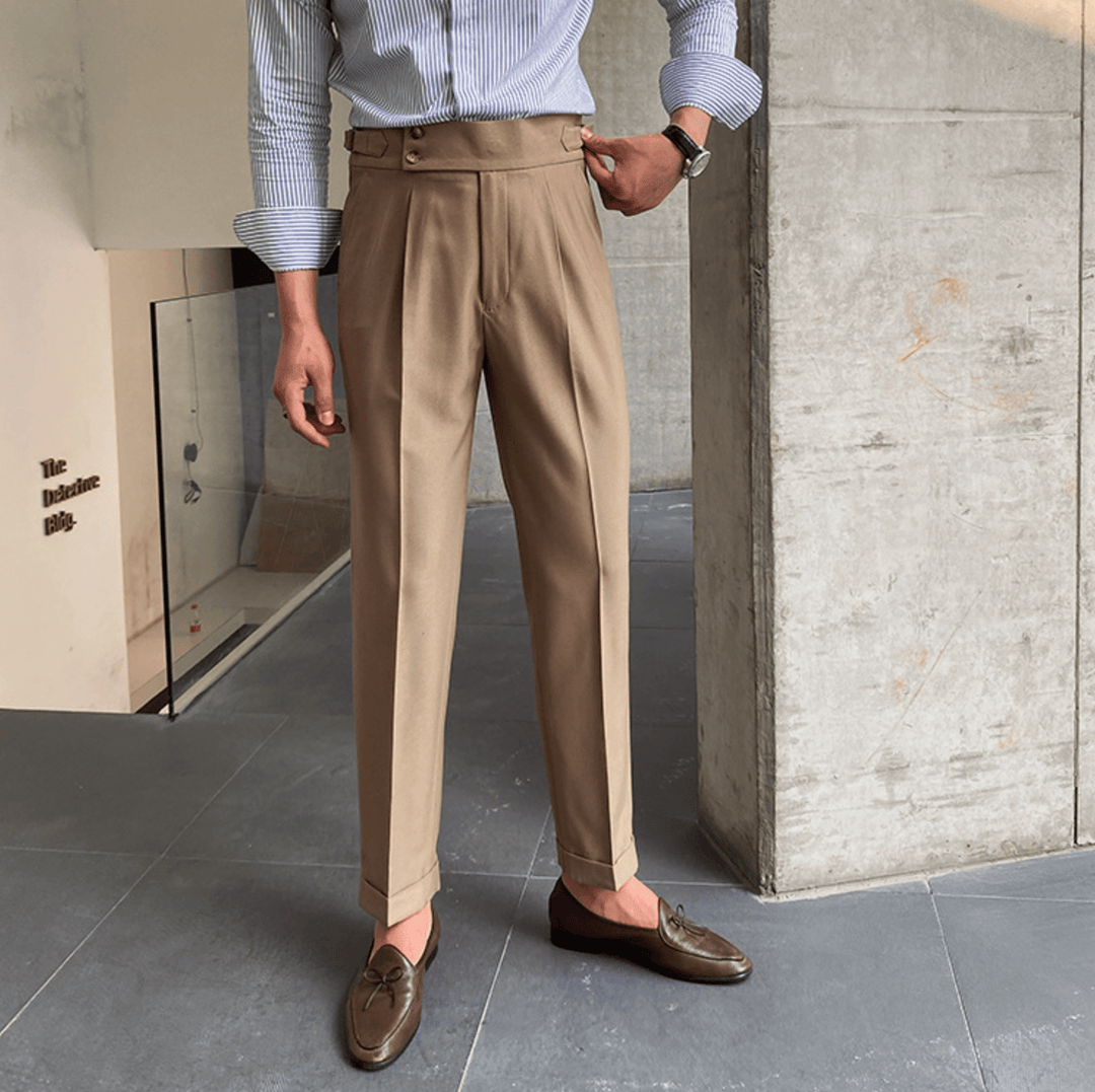 Edward - Pantalons Taille Haute Élégants