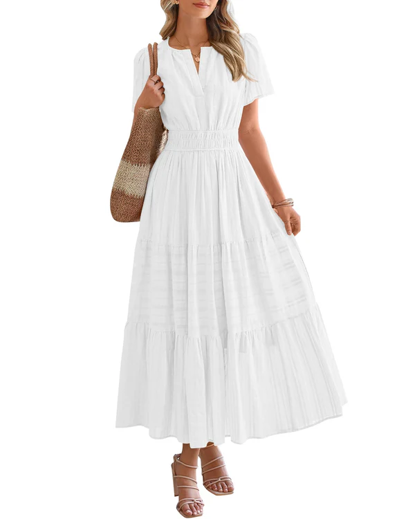 Elara - Robe Maxi Bohème Élégante