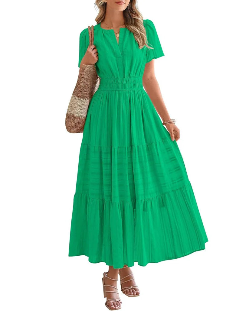 Elara - Robe Maxi Bohème Élégante