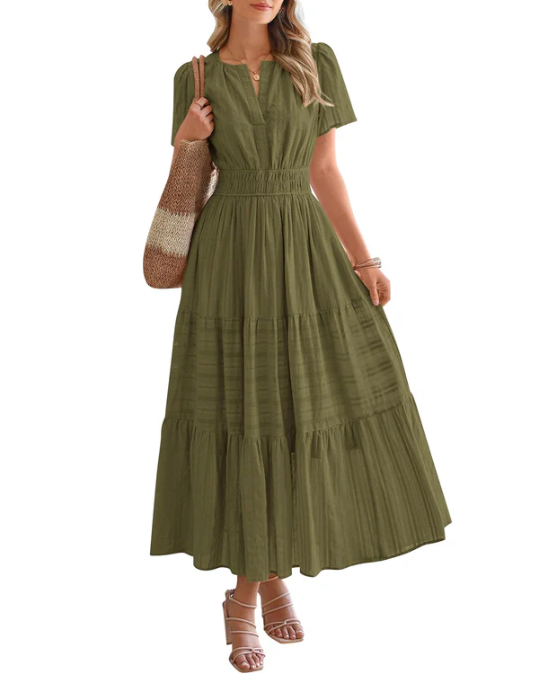 Elara - Robe Maxi Bohème Élégante