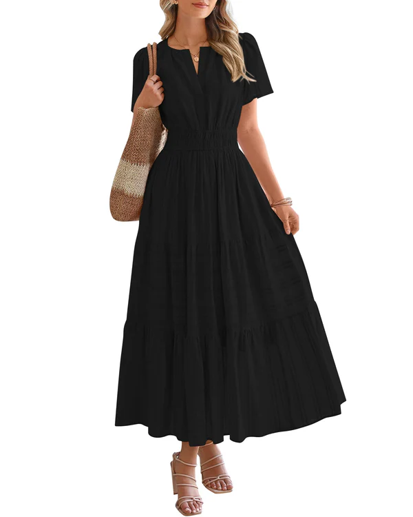 Elara - Robe Maxi Bohème Élégante